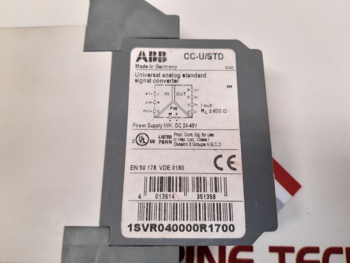 Abb cc-u/std universal analog standard signal converter 1svr040000r1700