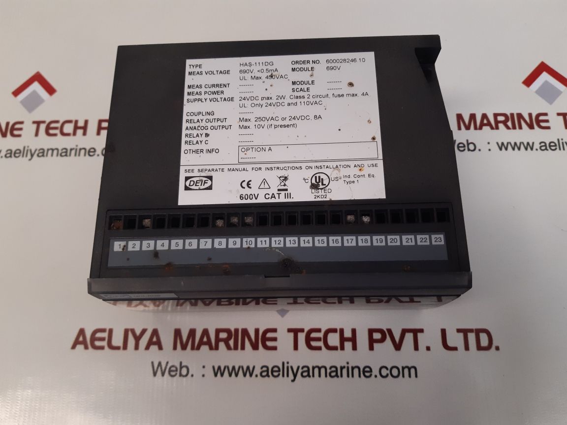 Deif has-111 dg synchronization & circuit breaker closing 600028246.10