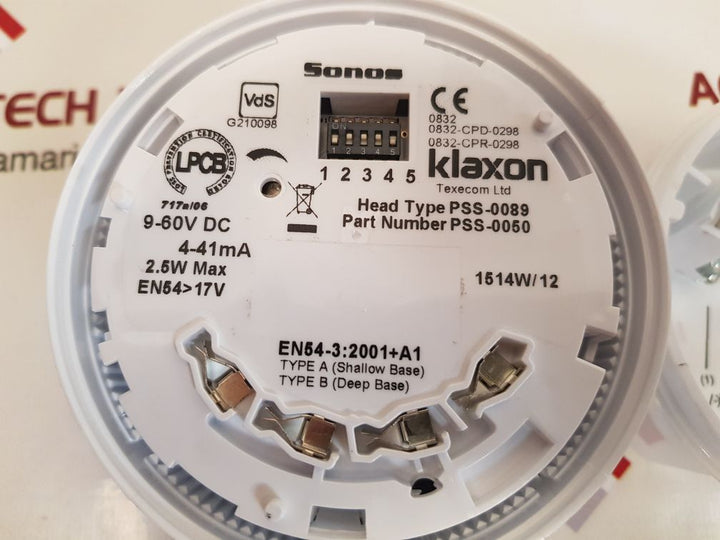 klaxon pss-0050 sounder & deep base 4-41ma
