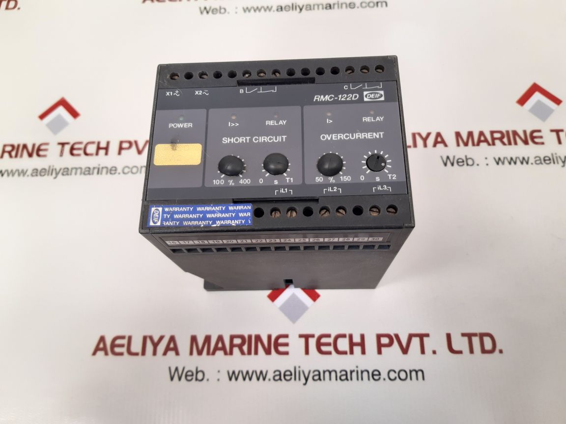 Deif rmc-122d short circuit over current relay 605034.30
