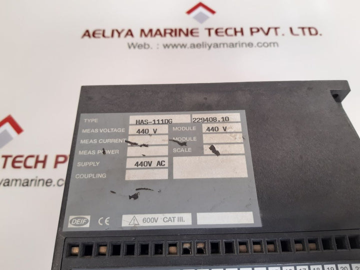 Deif has-111dg synchronize control relay 229408.10
