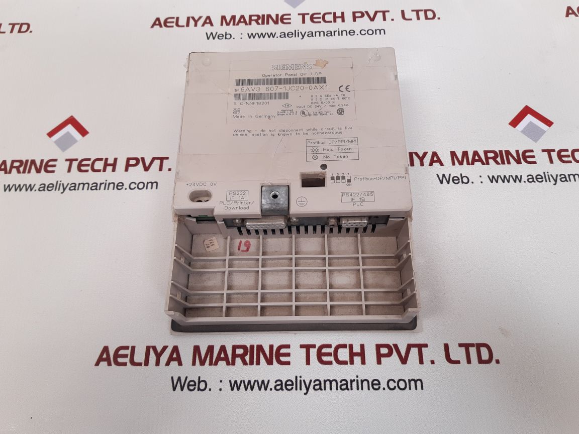 Siemens simatic op7 6av3 607-1jc20-0ax1 operator panel op 7-dp membrane keypad