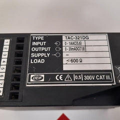Deif tac-321dg current transducer used