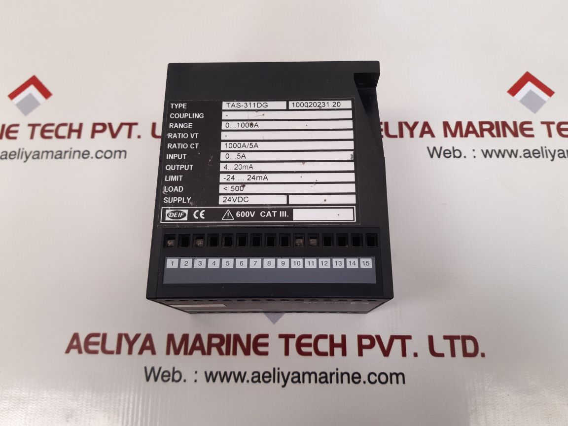 Deif tas-311dg control panel signal transmitter 0...1000a