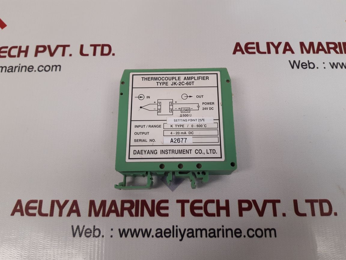 Daeyang jk-2c-60t thermocouple amplifier 24v dc 

