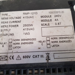 Deif rmp-121d reverse power relay 100033310.20
