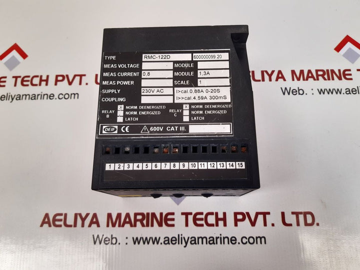 Deif rmc-122d short circuit relay 600000099.20
