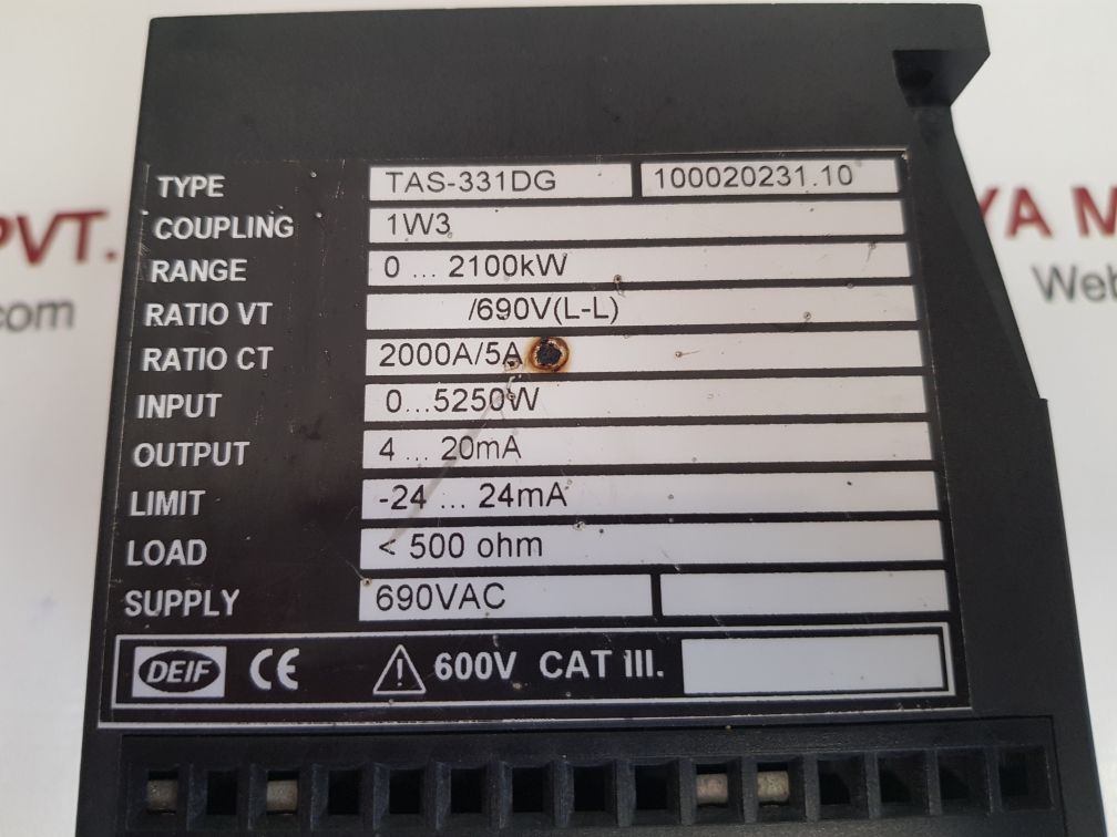 Deif tas-331dg power transducer 100020231.10
