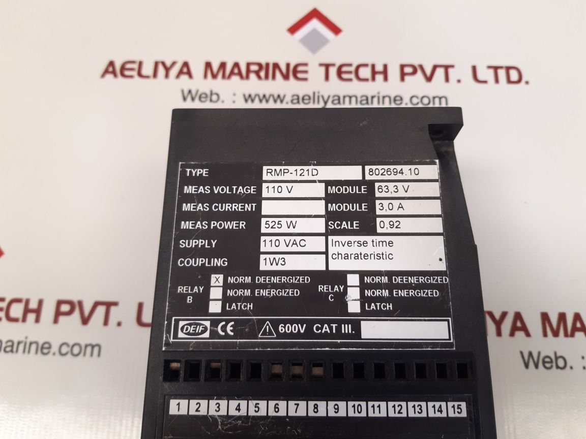 Deif rmp-121d reverse power relay 802694.10
