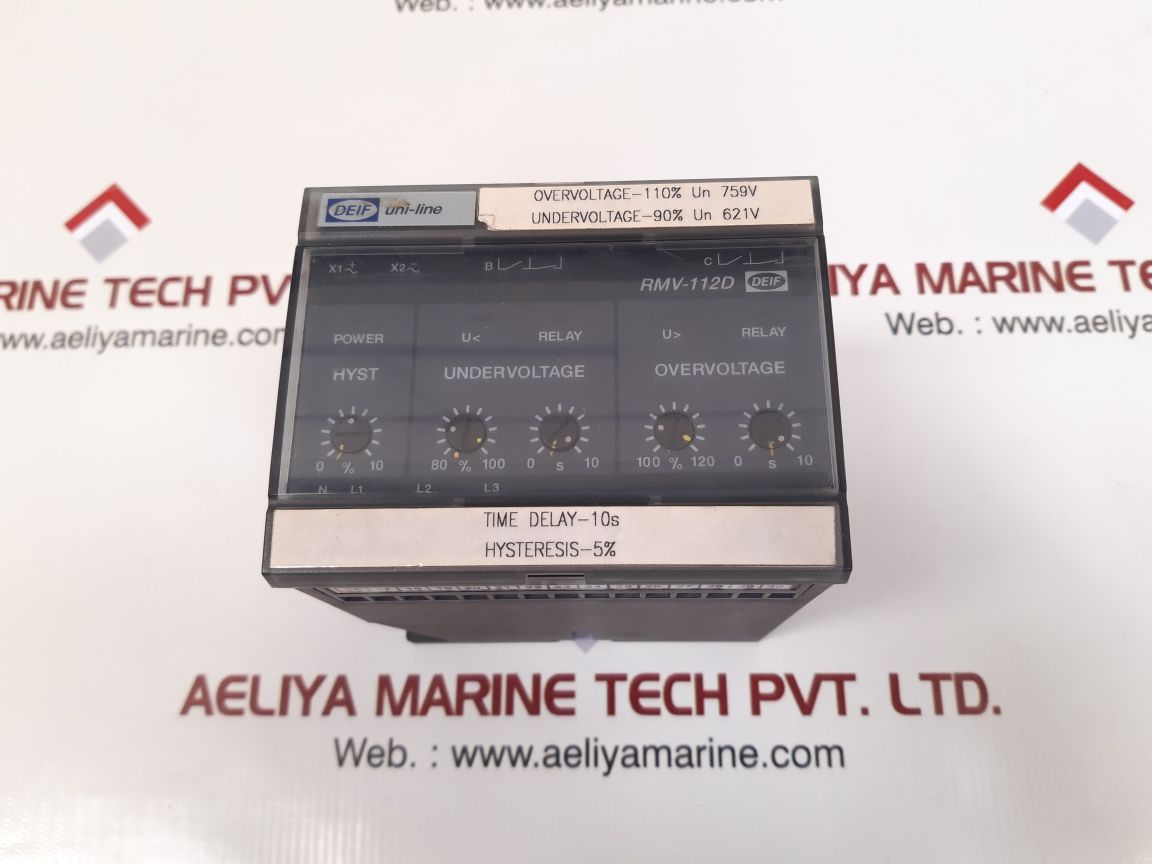 Deif rmv-112d protective voltage relay 100020231
