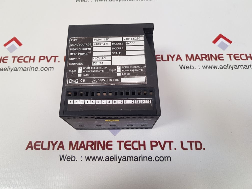 Deif rmv-112d protective voltage relay 248183.280

