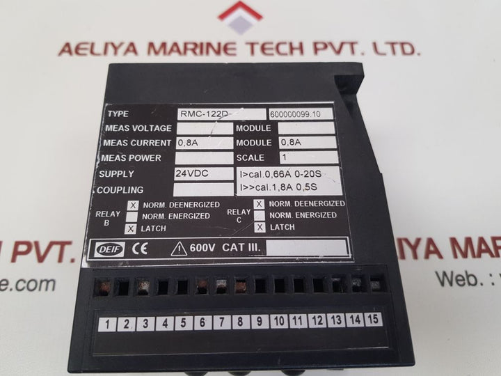 Deif rmc-122d short circuit relay 600000099.10
