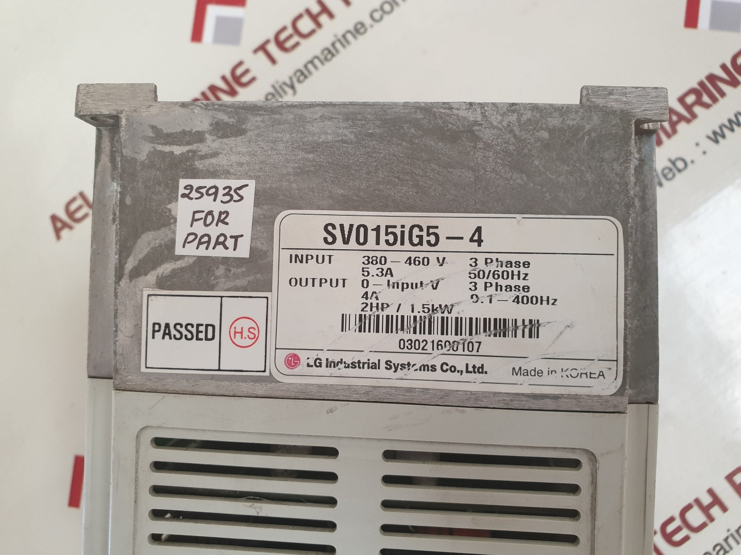 Lg sv015ig5 - 4 variable frequency drive