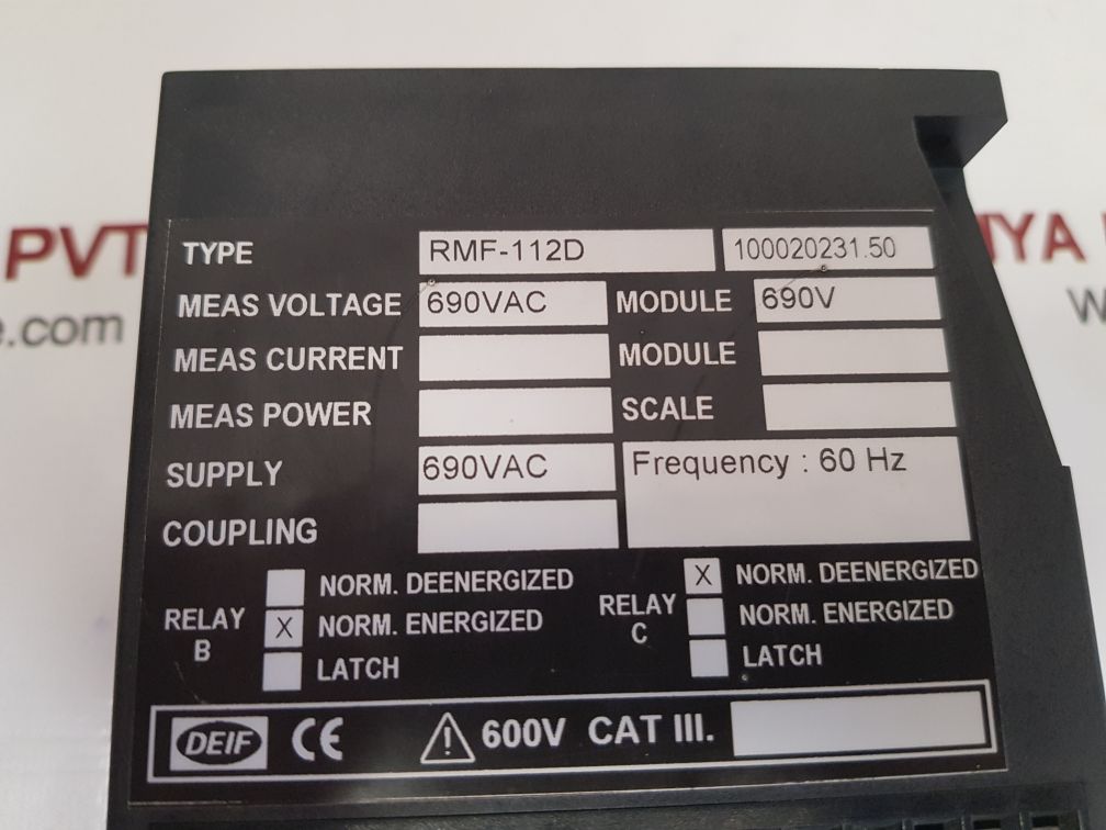 Deif rmf-112d frequency relay 100020231.50

