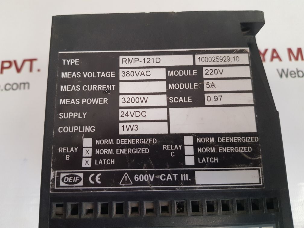 Deif rmp-121d reverse power supply 100025929.10
