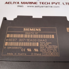 Siemens 6es7 307-1ea00-0aa0 power supply 
