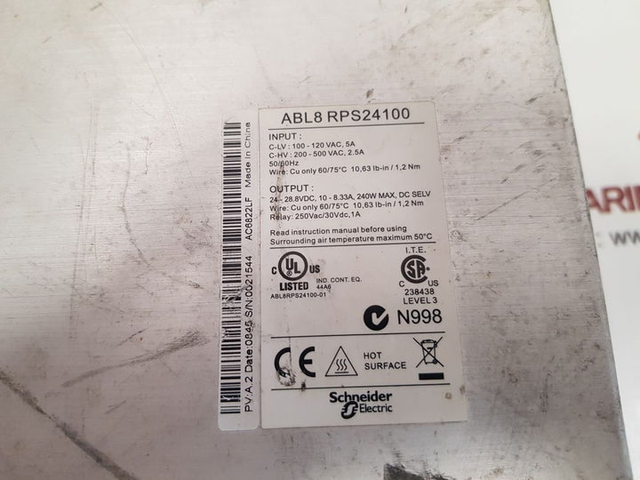 Telemecanique abl8rps24100 switching power supply 
