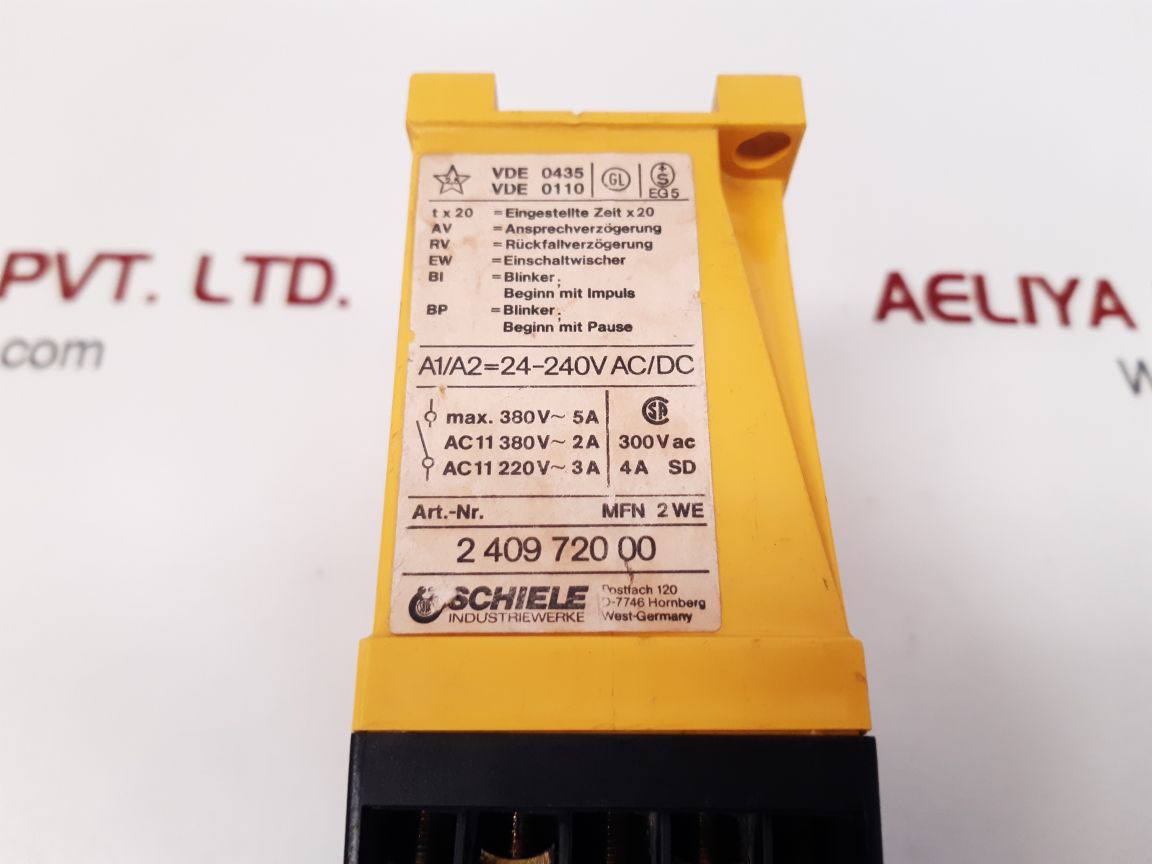 Schiele mfn safety monitoring relay 2.409.720.00
