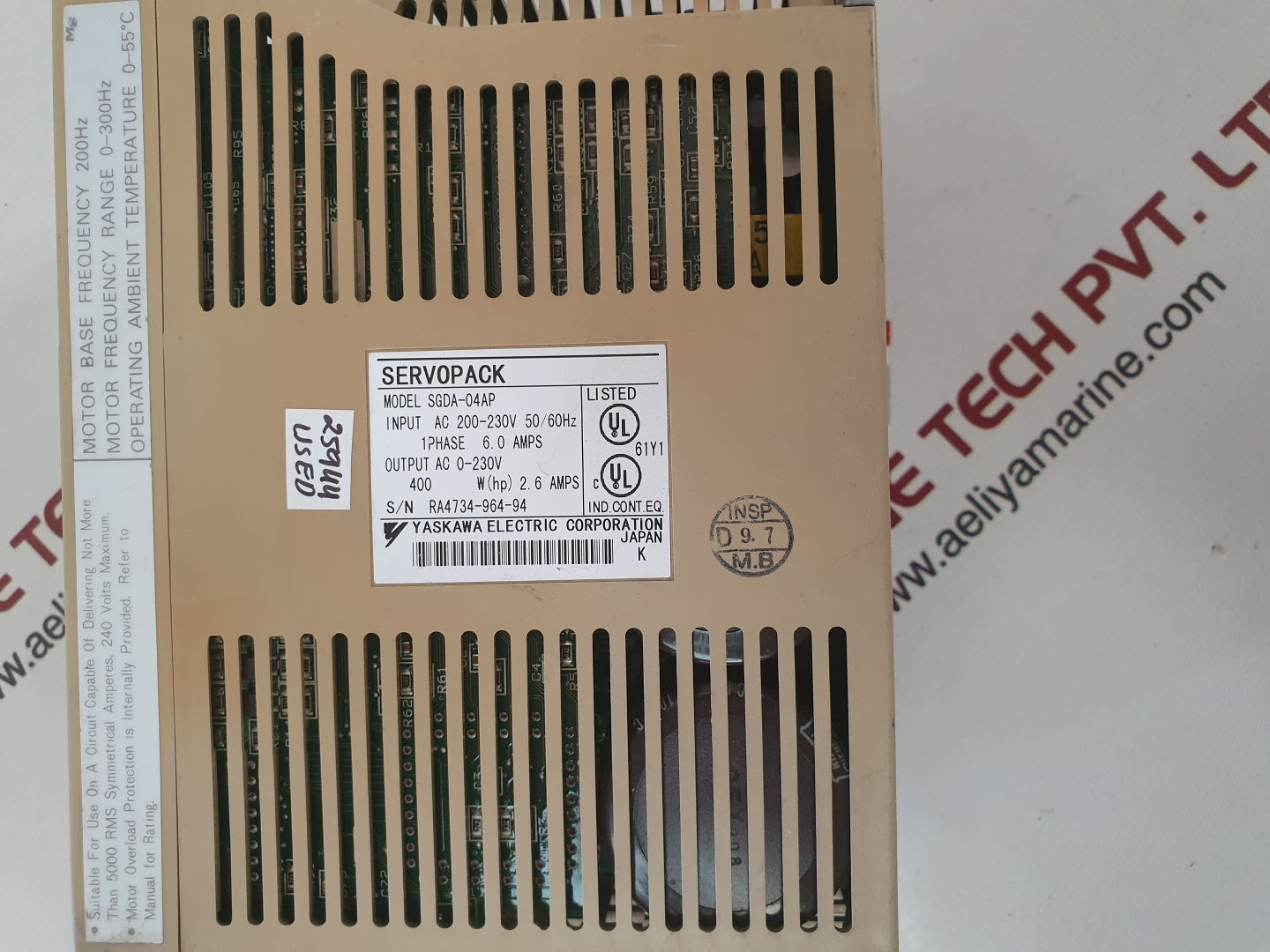 Yaskawa servopack sgda-04ap servo drive