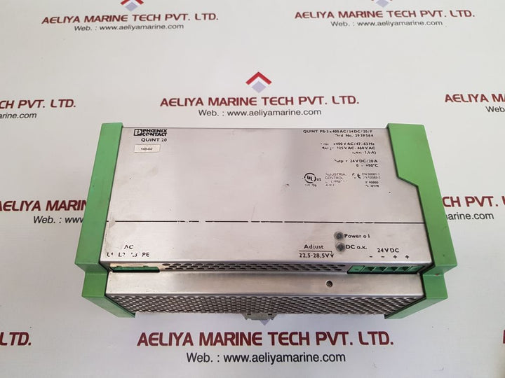 Phoenix contact quint-ps-3x400ac/24dc/20/f power supply 
