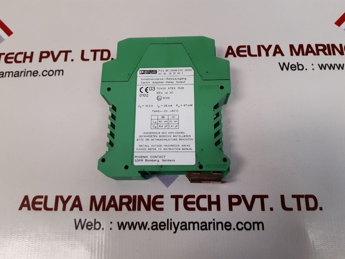Phoenix contact pi-ex-me-2nam-coc-24vdc switching amplifier 
