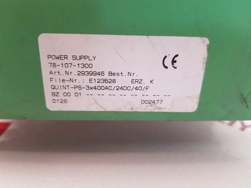 Phoenix contact quint-ps-3x400ac/24dc/40/f power suuply 
