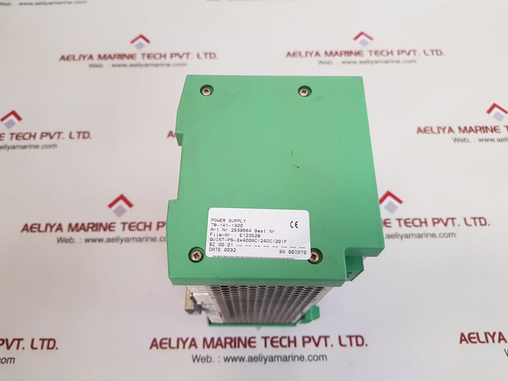 Phoenix contact quint-ps-3x400ac/24dc/20/f power supply 2939564
