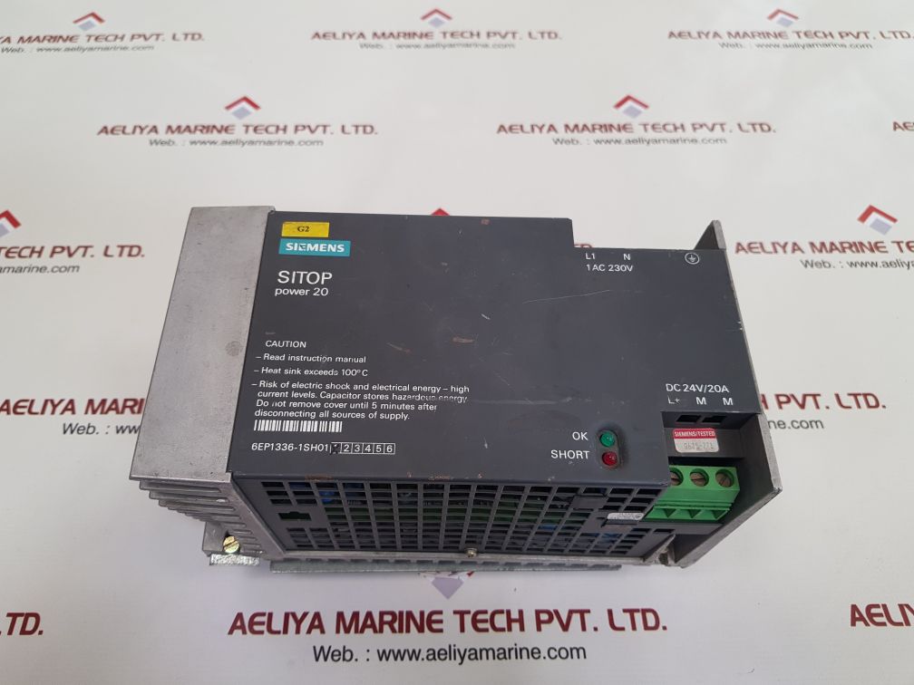 Siemens 6Ep1336-1Sh01 Power Supply
