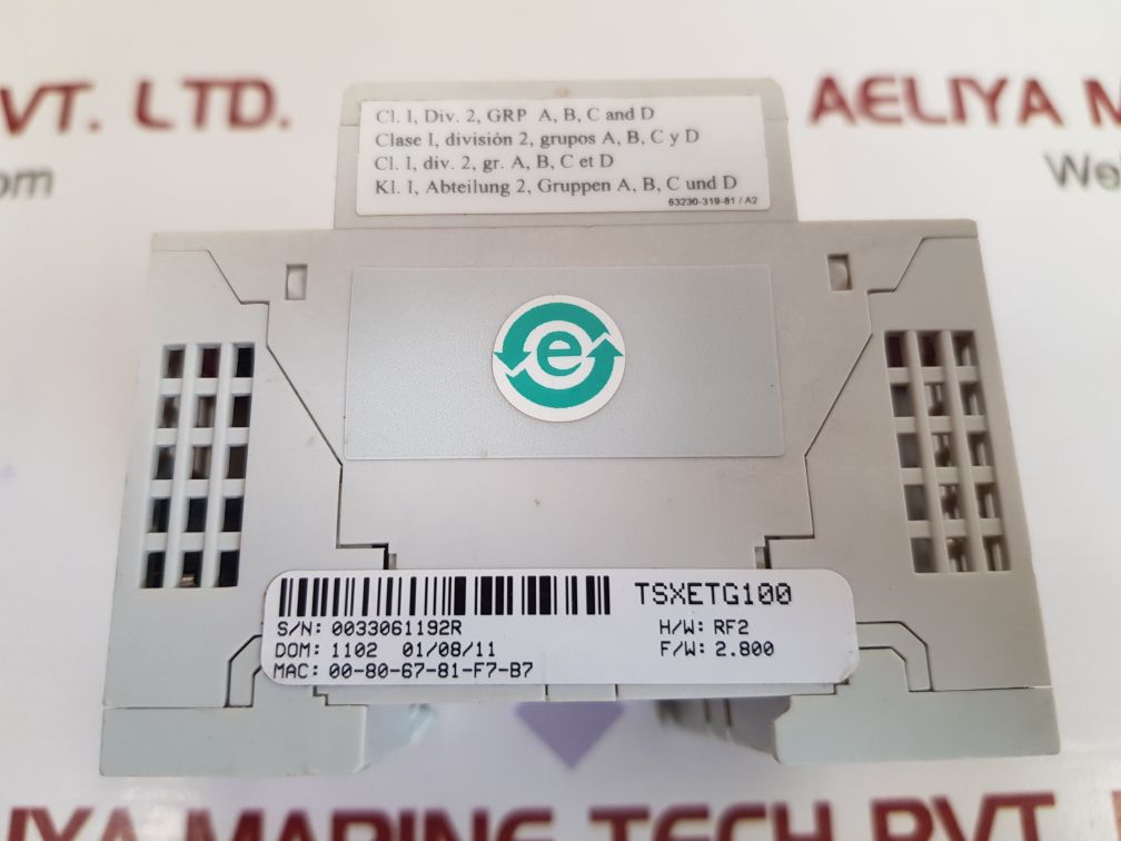 Schneider electric tsxetg100 ethernet gateway 
