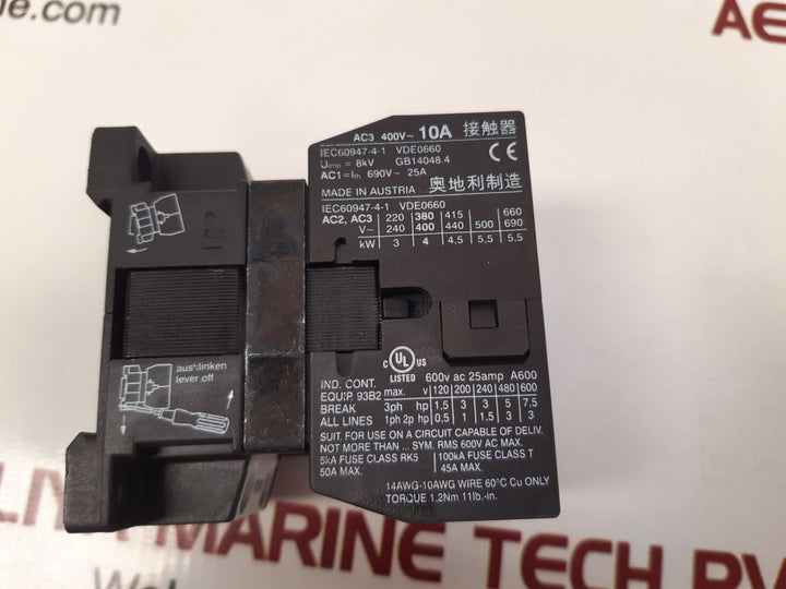 Benedikt & jager k3-10a00-40 contactor 
