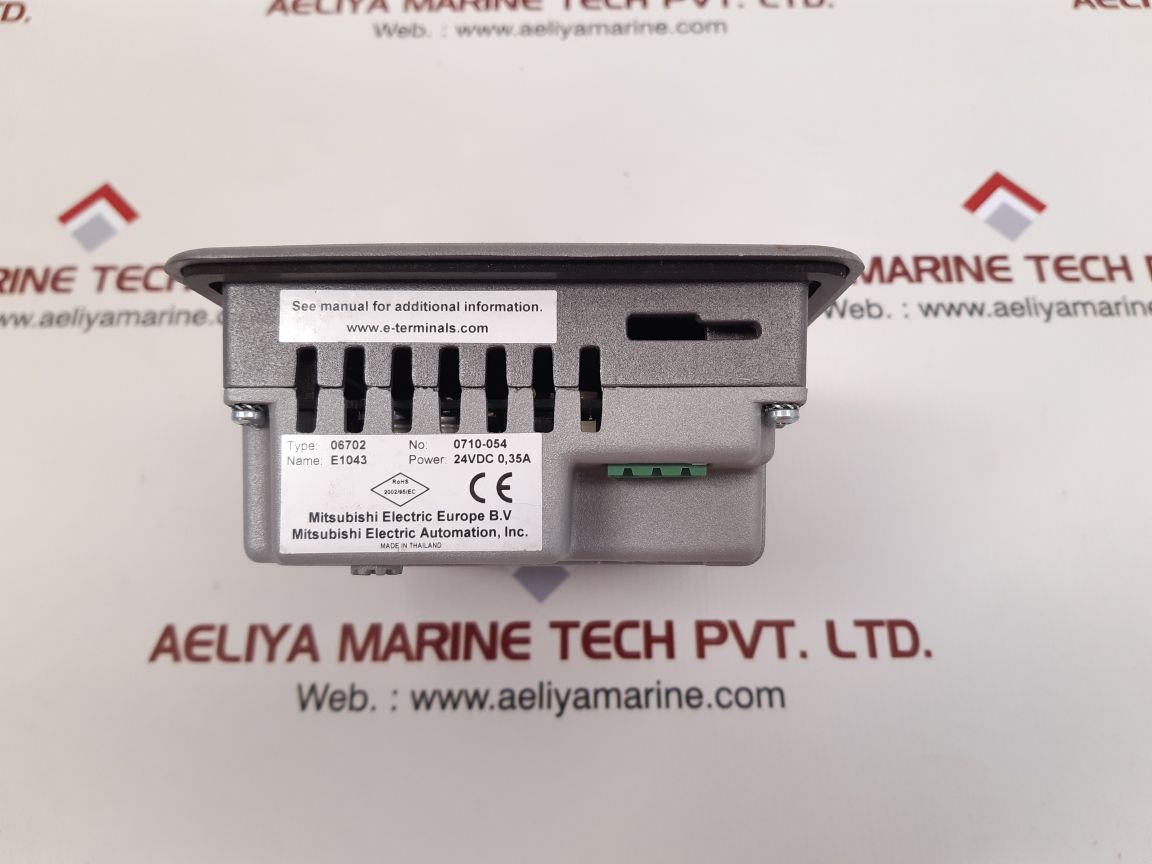 Mitsubishi e1043 hmi touch panel 06702 
