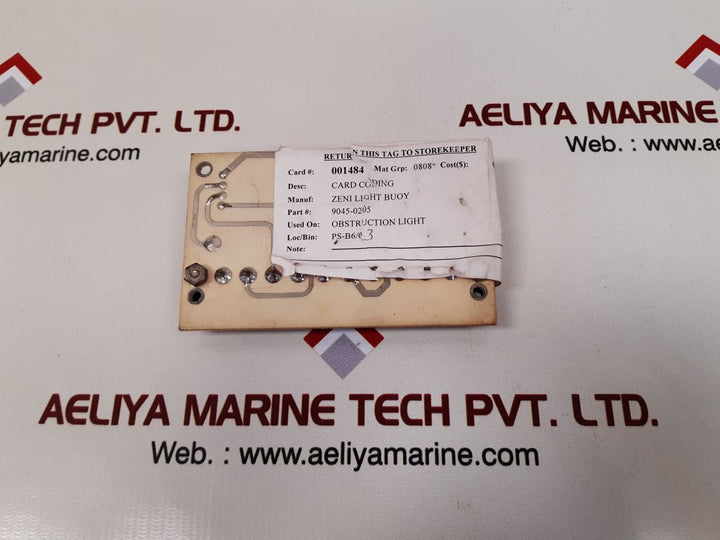 Automatic power 9045 0205 coding card
