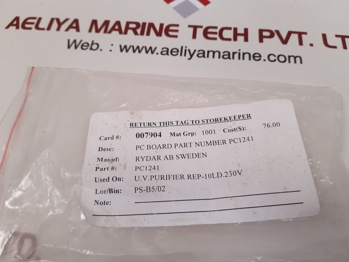 Raydar pc124-1 pc board