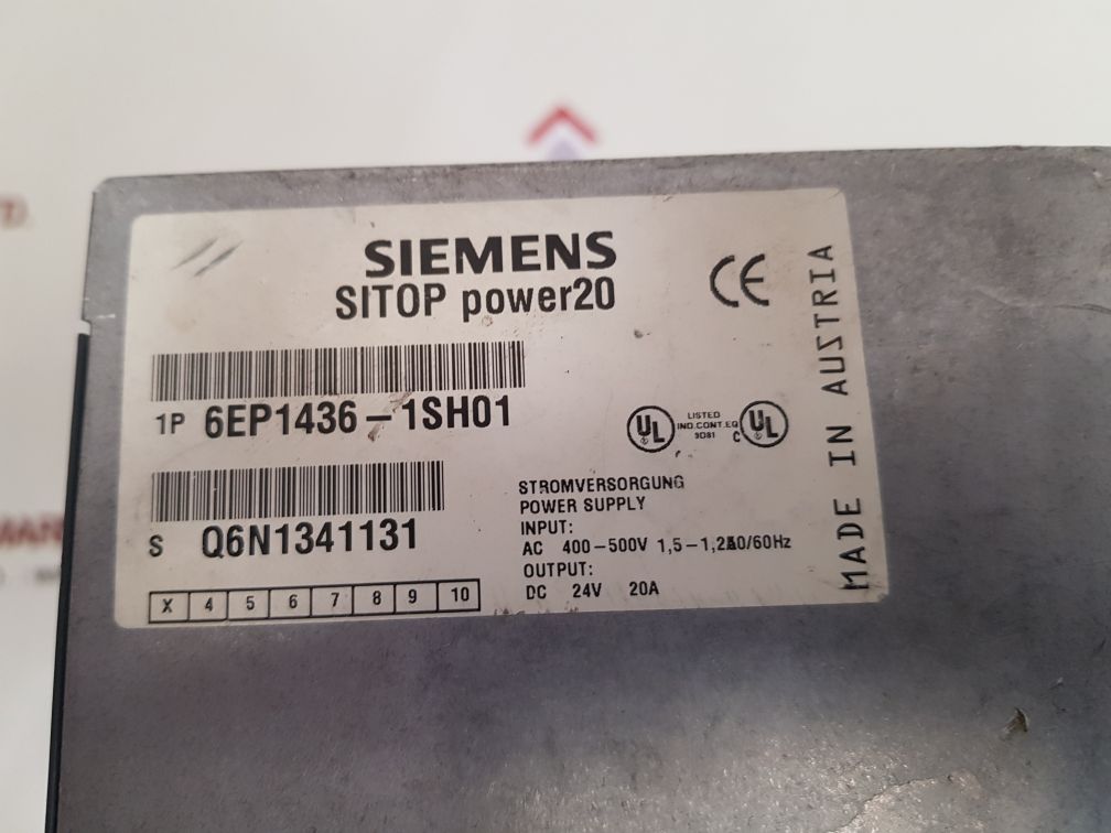 Siemens sitop power20 6ep1436-1sh01 power supply