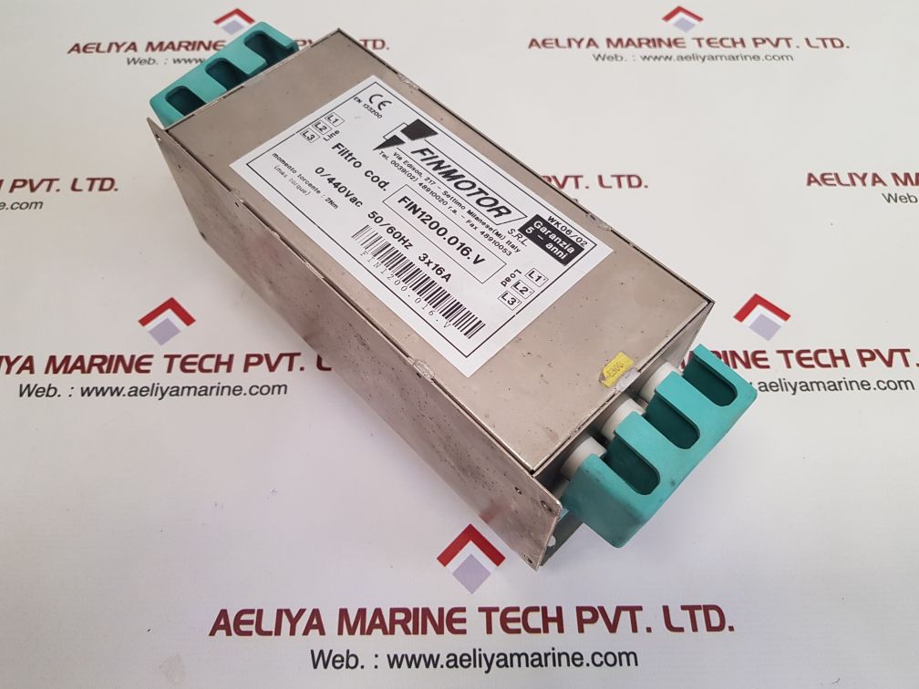 Finmotor fin1200.016.v line filter used