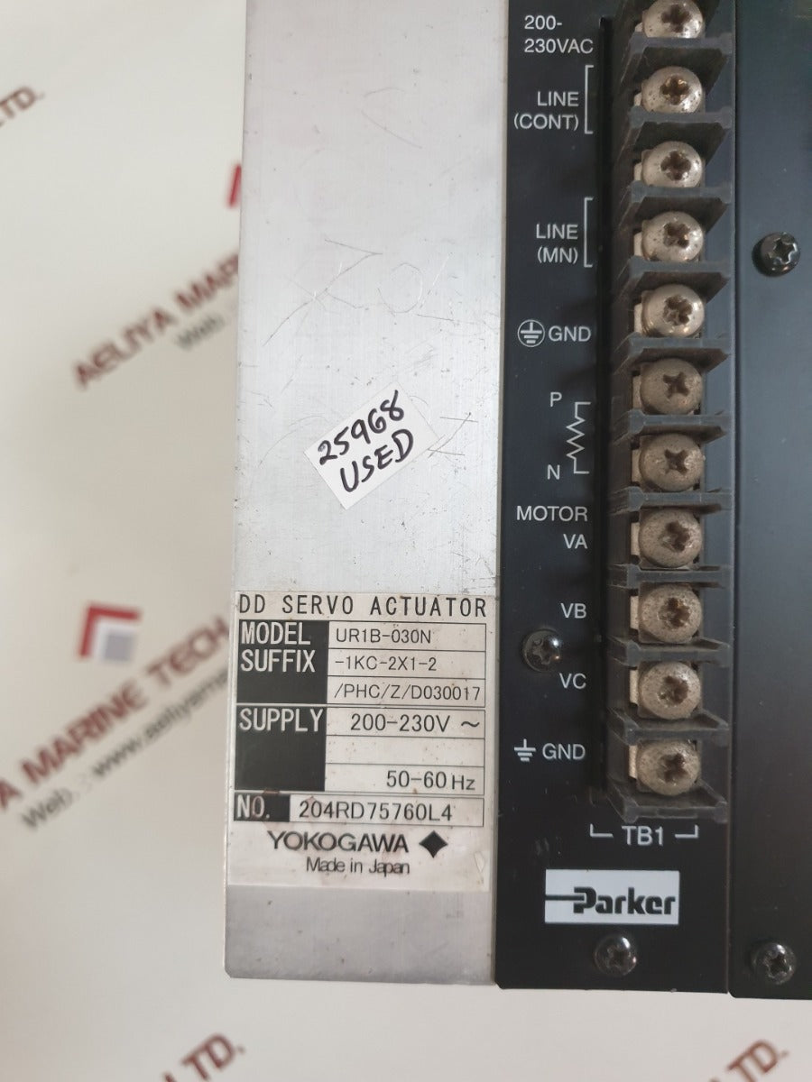 yokogawa ur1b-030n-1kc-2x1-2/phc/z/d030017 dd servo actuator 200-230v