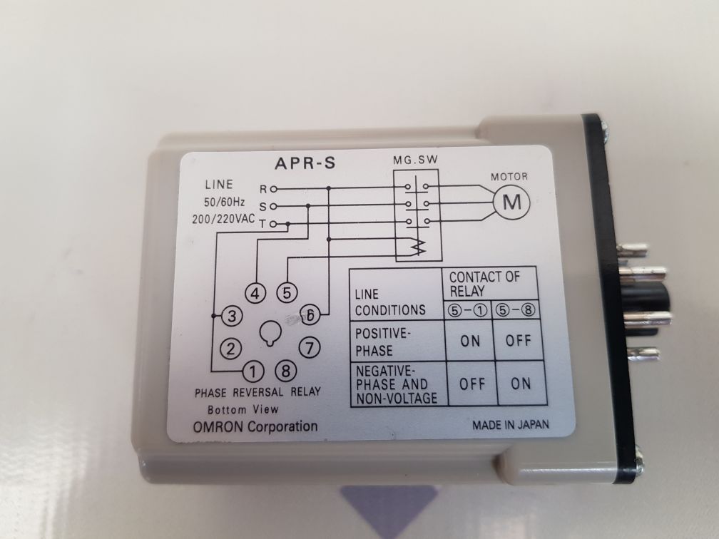 Apr Switch Omron apr-s phase reversal relay – Aeliya Marine Tech®