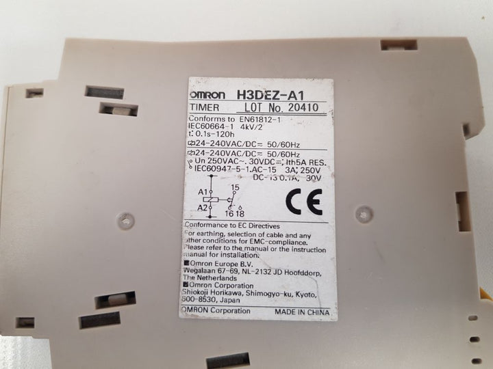 Omron  h3dez-a1 delay timer