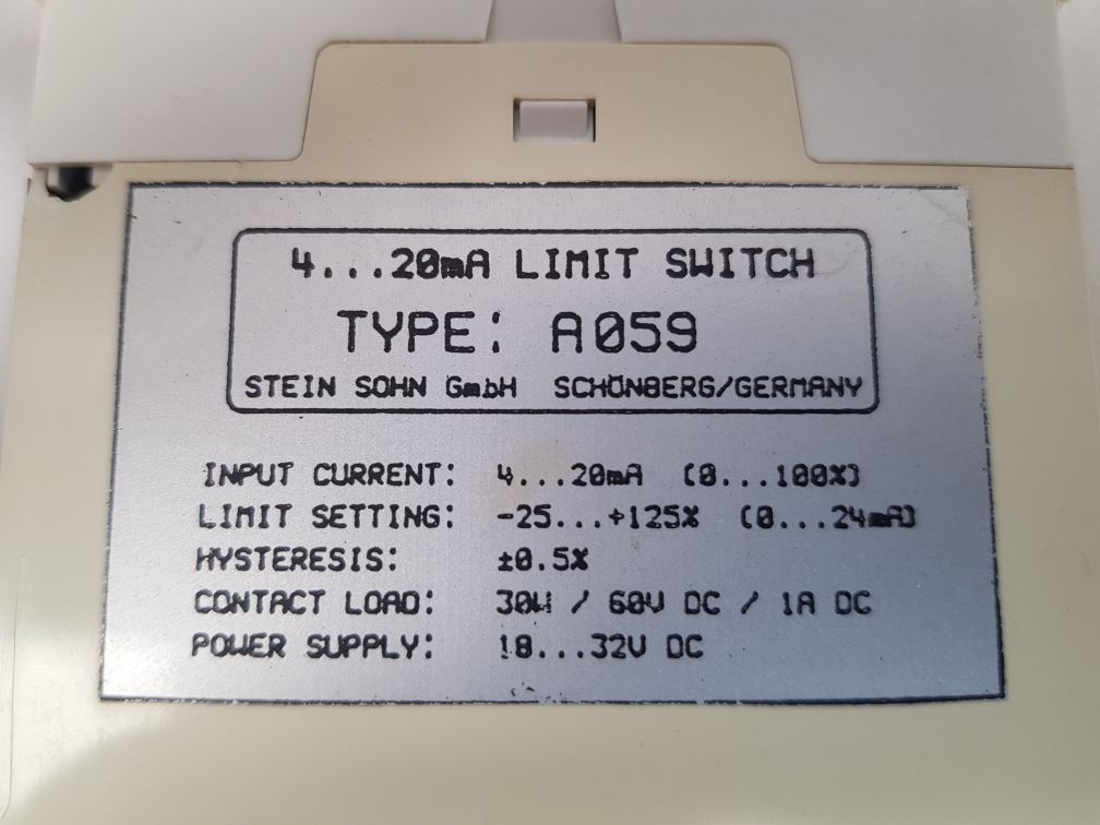 Stein sohn a059.1 limit switch 4-20ma