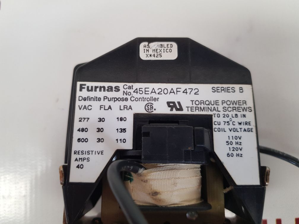 Furnas 45ea20af472 ser.b definite purpose contactor