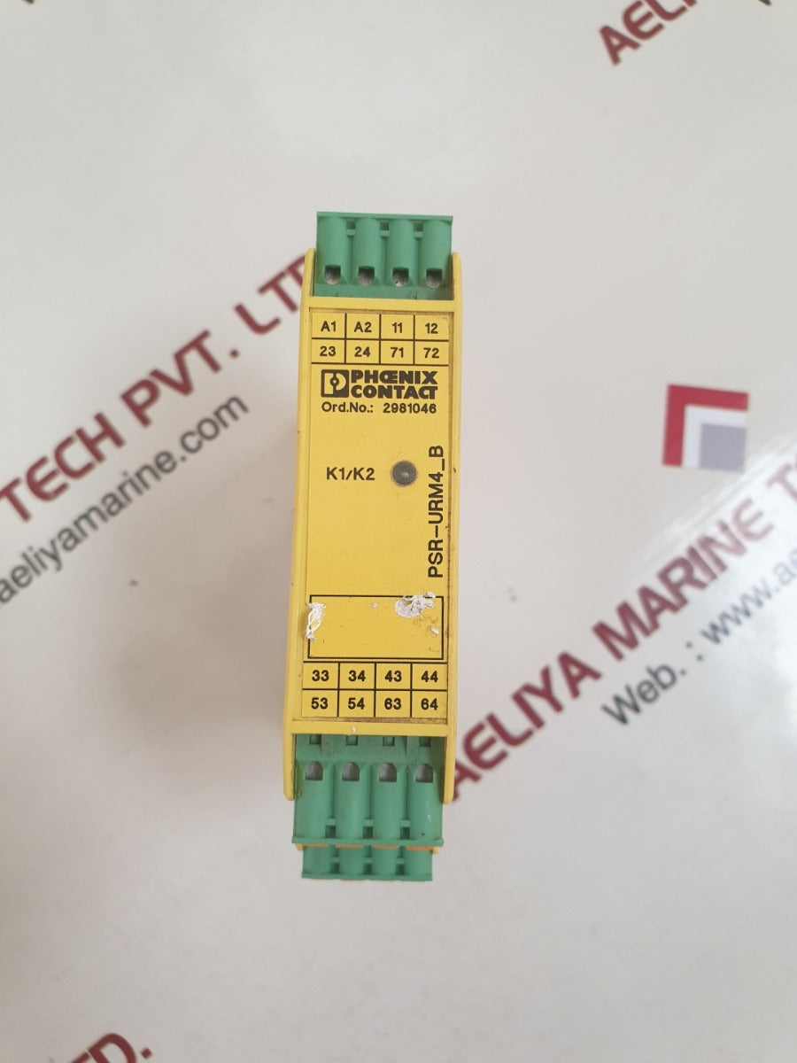 Phoenix contact psr-spp-24uc/urm4/5x1/2x2/b safety relay
