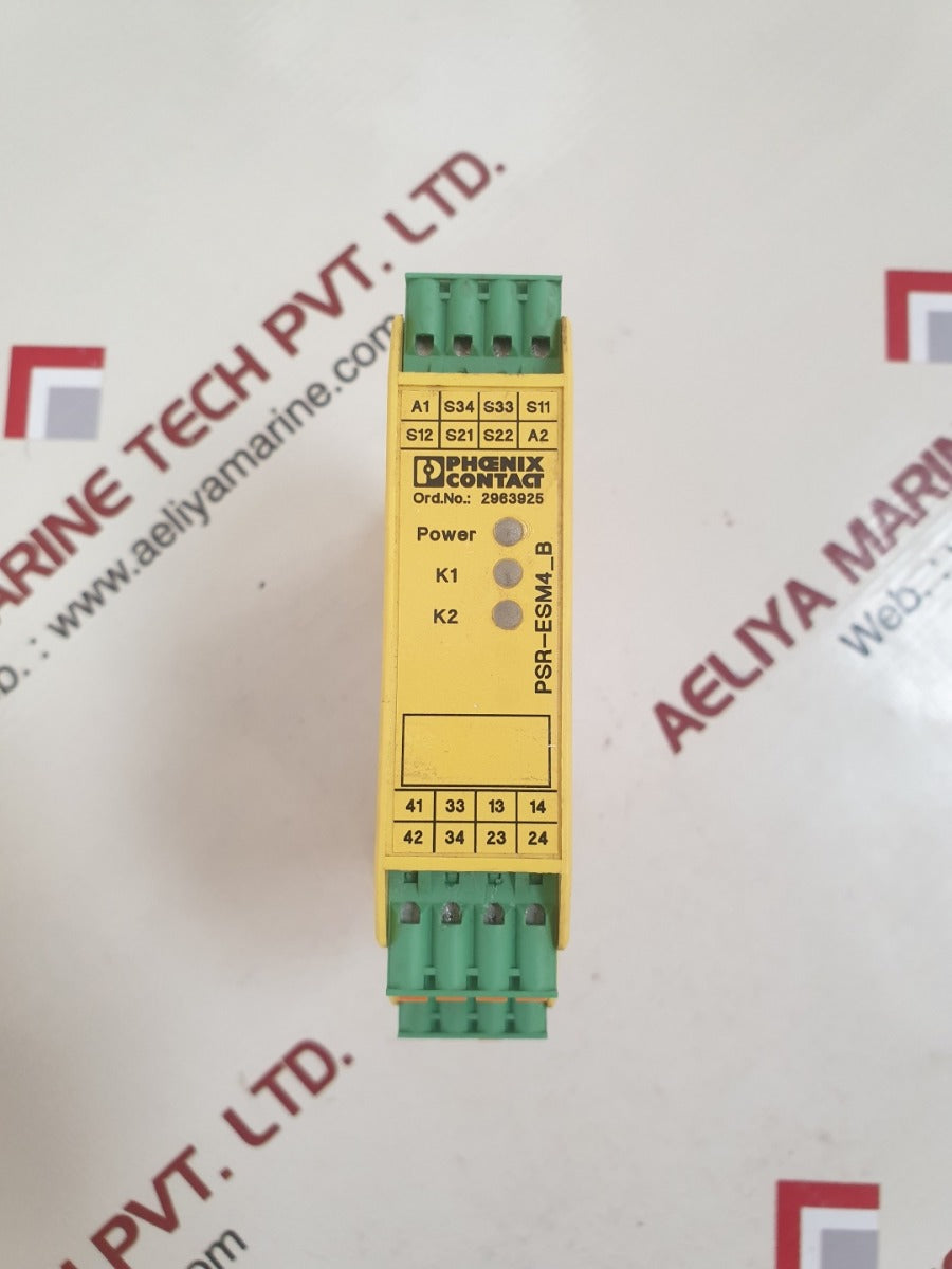 Phoenix Contact Psr-spp- 24Uc/Esm4/3X1/1X2/B Safety Relay 2963925