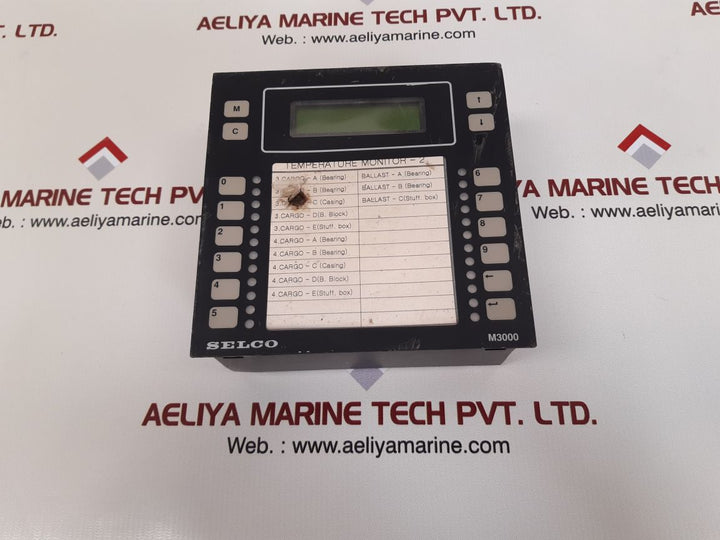 Selco m3000 alarm annunciator unit m3000-30-00 Used