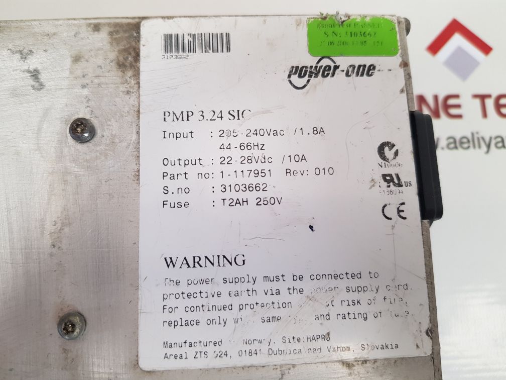 Power-one pmp 3.24 sic power supply rectifier module 1-117951