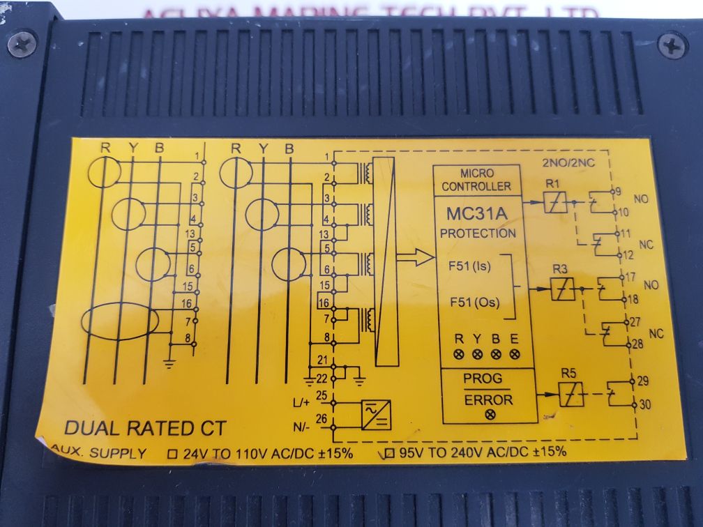 L&t mc31a over current & earth fault relay