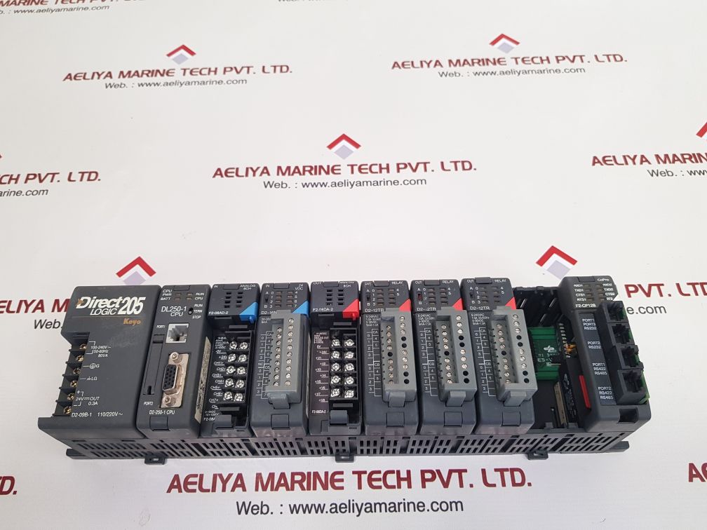 Koyo direct d2-09b-1,dl250-1 cpu,f2-08ad-2,d2-16nd3-2,f2-08da-2,d2-12tr,f2-cp128