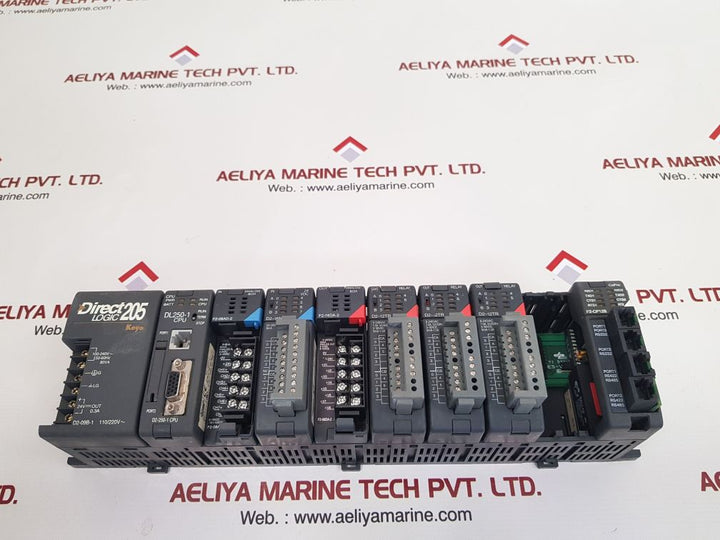 Koyo direct d2-09b-1,dl250-1 cpu,f2-08ad-2,d2-16nd3-2,f2-08da-2,d2-12tr,f2-cp128