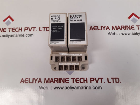 Omron 61f-g floatless level switch with 61f-11 relay unit