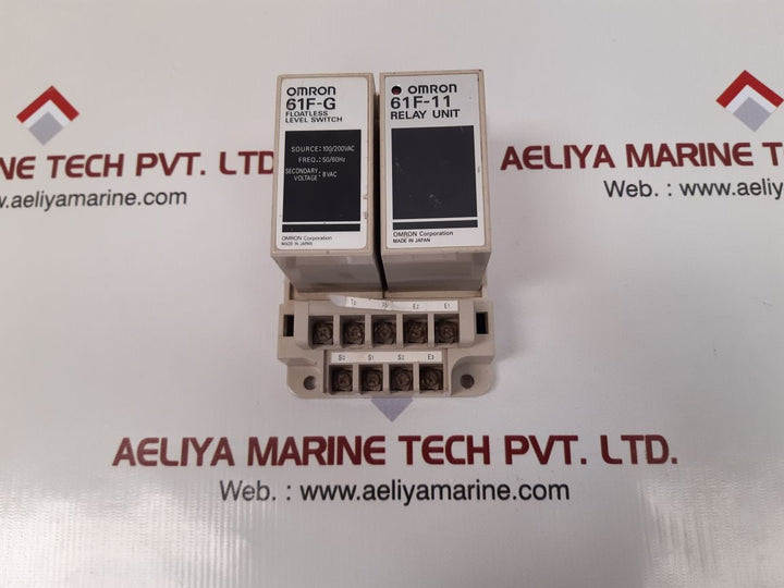 Omron 61f-g floatless level switch with 61f-11 relay unit