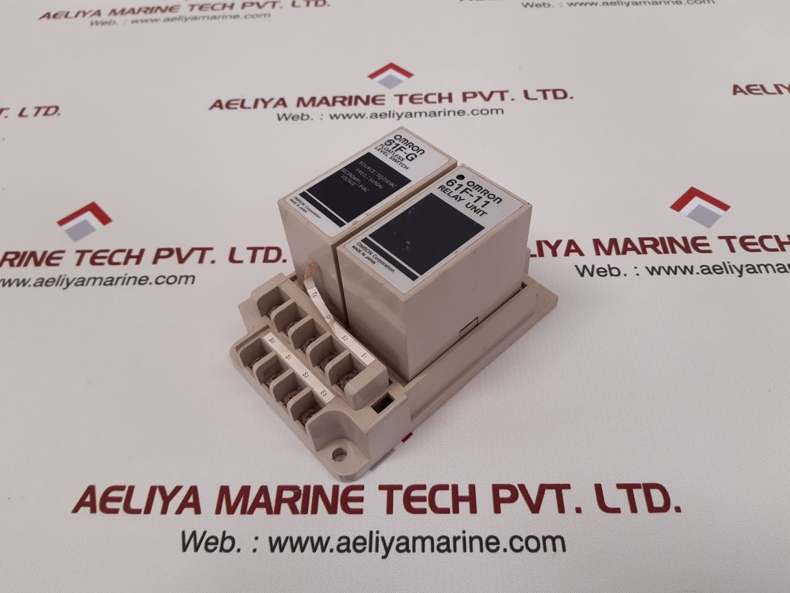 Omron 61f-g floatless level switch with 61f-11 relay unit